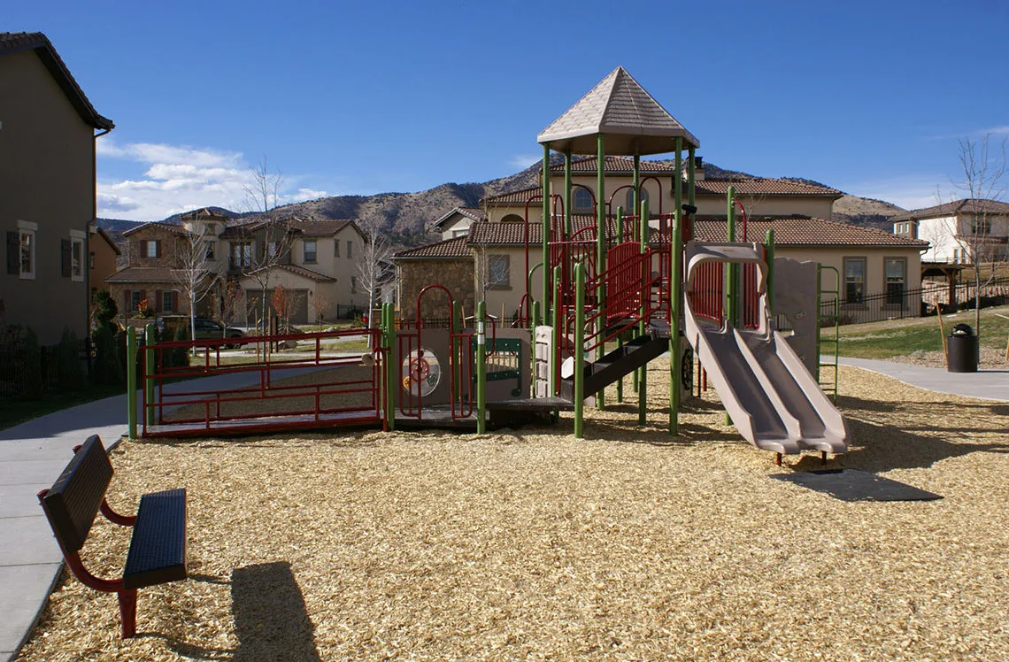 Small ramp with sensory elements on Solterra Filing 12 Park